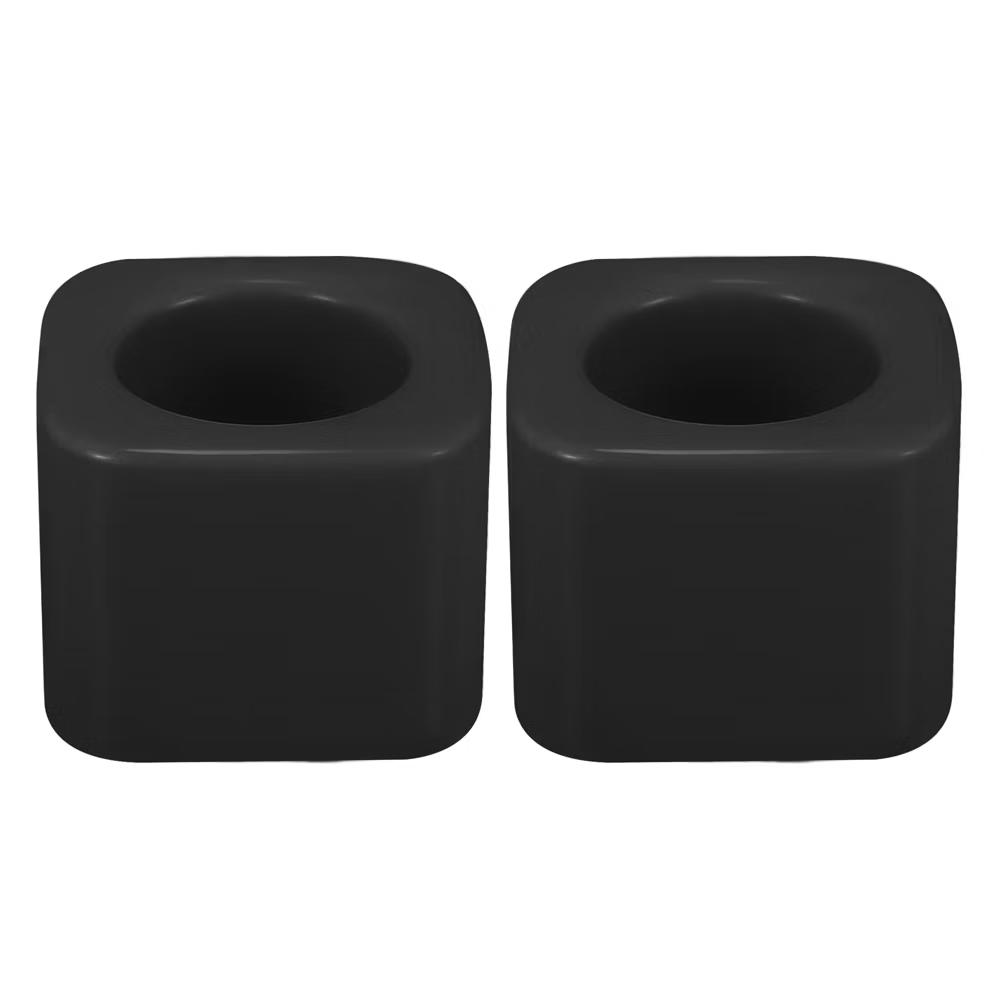 Bathroom Square Mini Ceramic Toothbrush Holder 2.2"x1.73" 2Pcs - Image 6