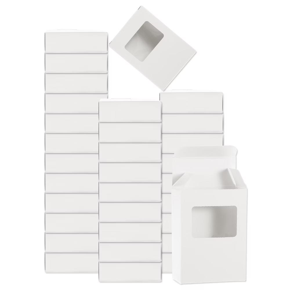 Durable Soap Packaging Boxes Window Design Versatile Applications Gift Box 32 Pcs