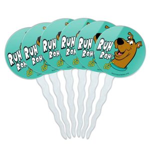 Scooby Doo Ruh Roh Cupcake Picks Toppers Decoration Set of 6