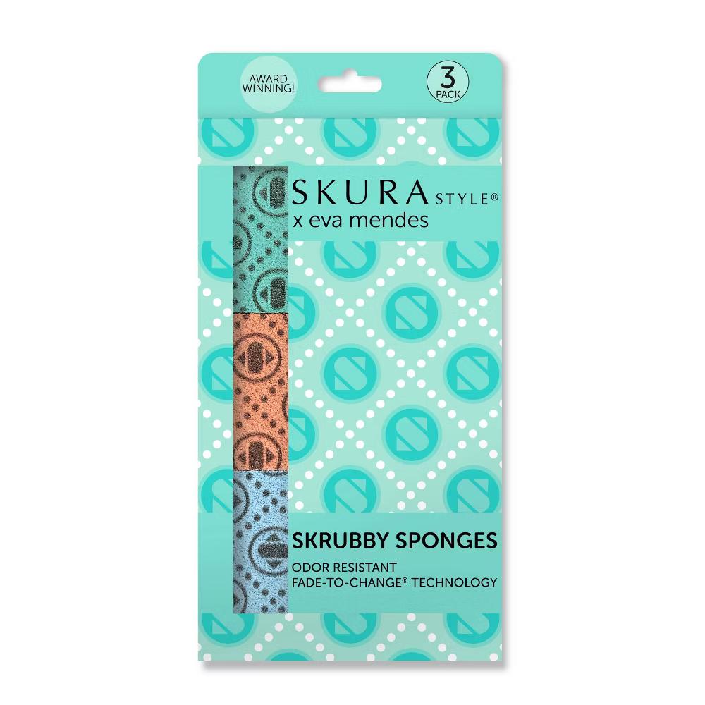 Skura Style Eva Mendes Skrubby Sponges – 3pk