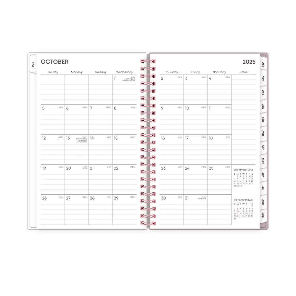 Blue Sky 2026 Weekly/Monthly Planner Stripe 5"x8" Block Purple with Double Pockets - Image 8