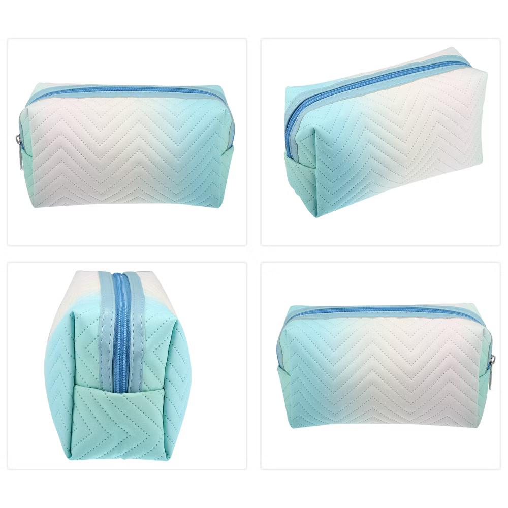 Travel Makeup Bag Portable Toiletry Bag Small Cosmetic Organizer Gradient - Image 6