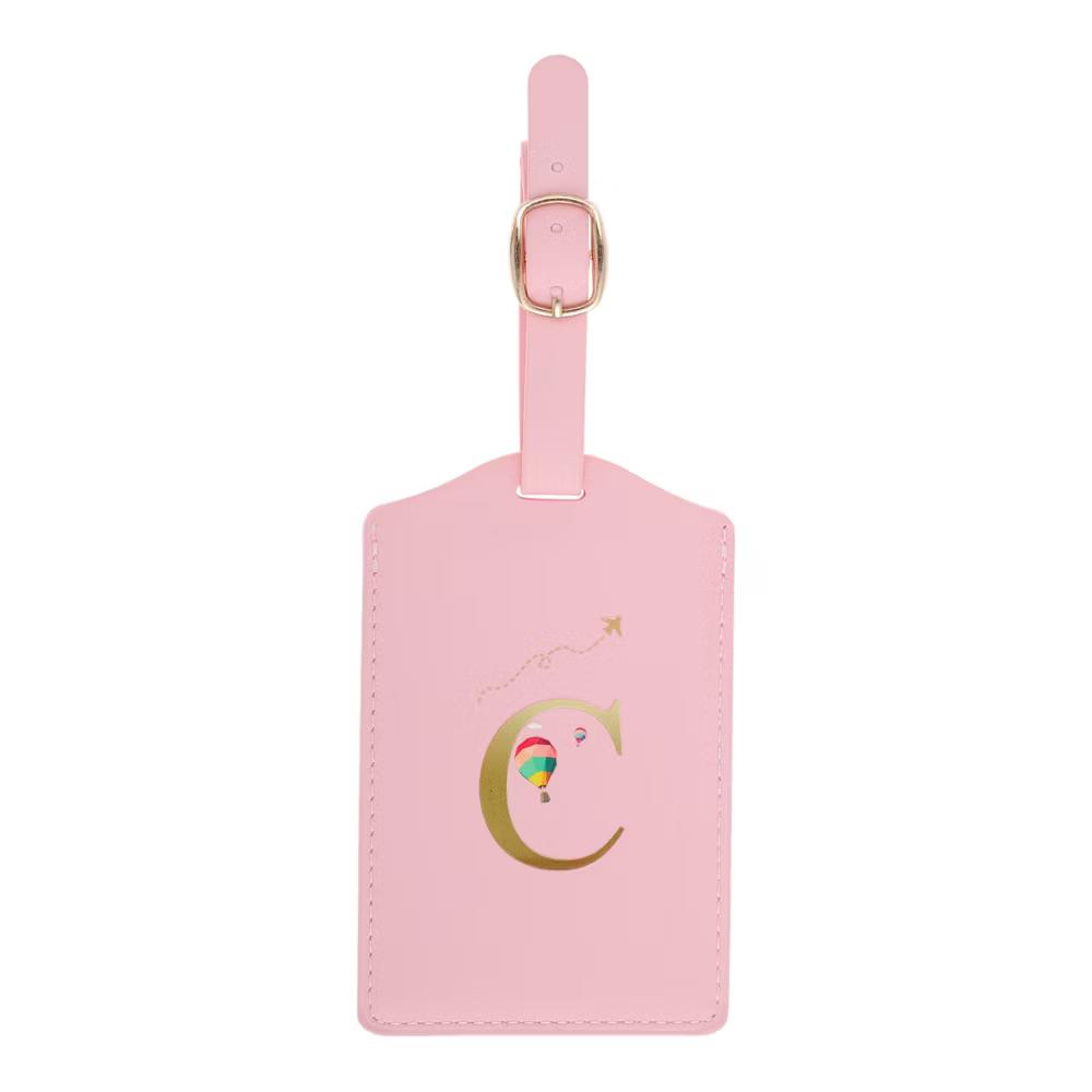 Letter Luggage Tag Pink 1 Pc - Image 12