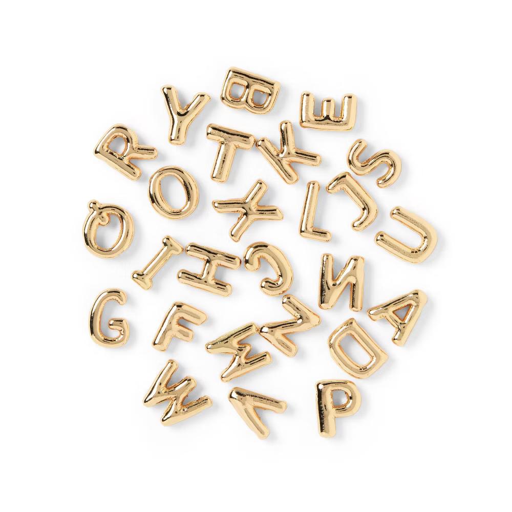26ct Gold Fashion Letter Beads Set - Image 2