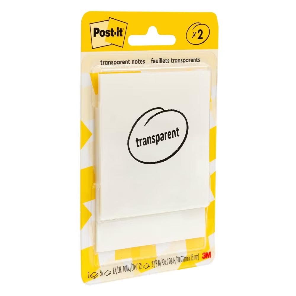 3"x3" Transparent Sticky Notes 2pk - Image 10