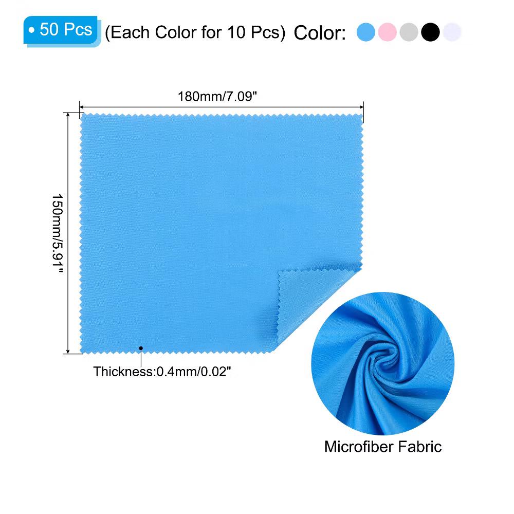 Microfiber Soft Portable Lightweight Cleaning Cloth 50 Pcs - Image 3