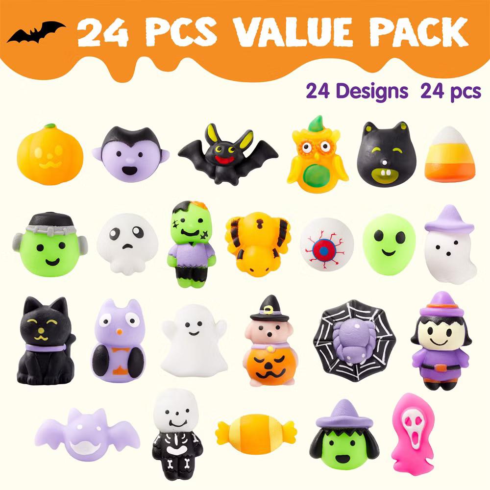 24/100Pcs Halloween Squishy Toys Kits Halloween Party Favors Trick-or-Treat Goodie Bag Filler Boys & Girls Birthday Gifts School Classroom Prize - Image 15