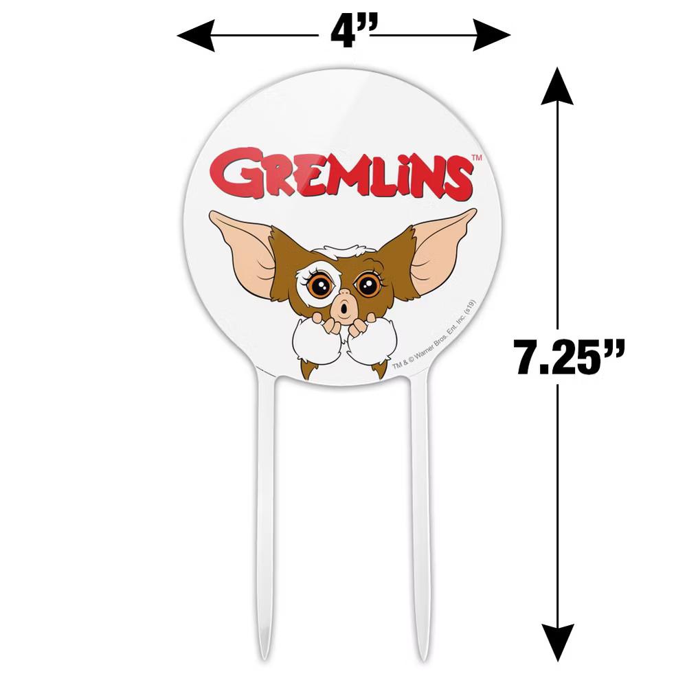 Gremlins Gizmo Logo Acrylic Cake Topper - Image 4