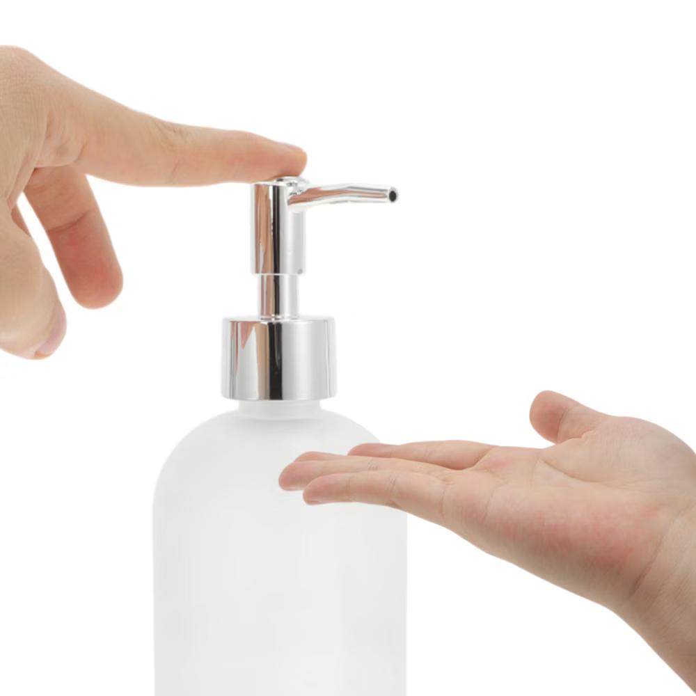 Reusable Cylinder Frosted Soap Dispenser 1 Pc - Image 41