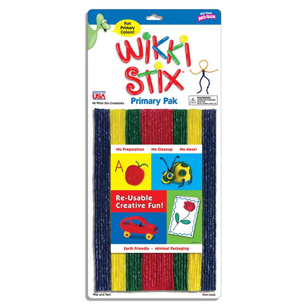 Wikki Stix - Triple Pak - Nature, Primary, Neon - 144 Pieces - Image 2