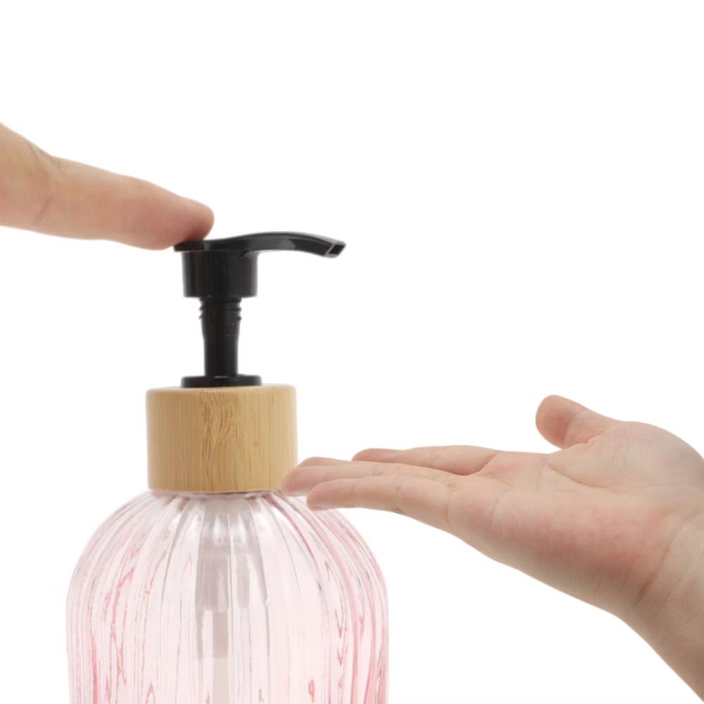 Round Bottom Vertical Stripe Soap Dispenser 13.53oz 1 Pc - Image 15