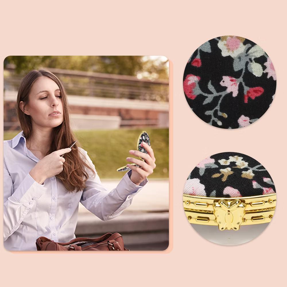 Compact Portable Round Mini Mirror for Purse 1 Pc - Image 4