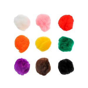 20ct Jumbo Pom Poms for DIY Arts and Crafts, Large Acrylic Poms Craft Embellishments (2 inch)