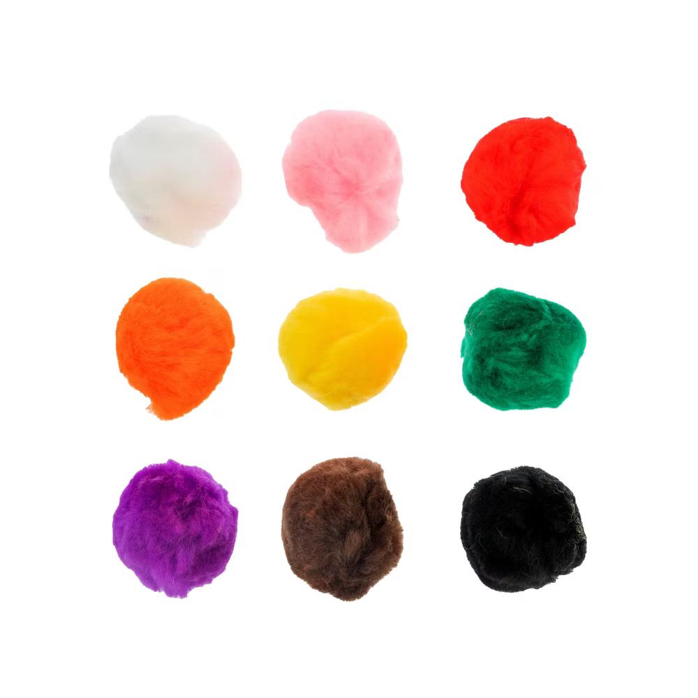 20ct Jumbo Pom Poms for DIY Arts and Crafts, Large Acrylic Poms Craft Embellishments (2 inch)