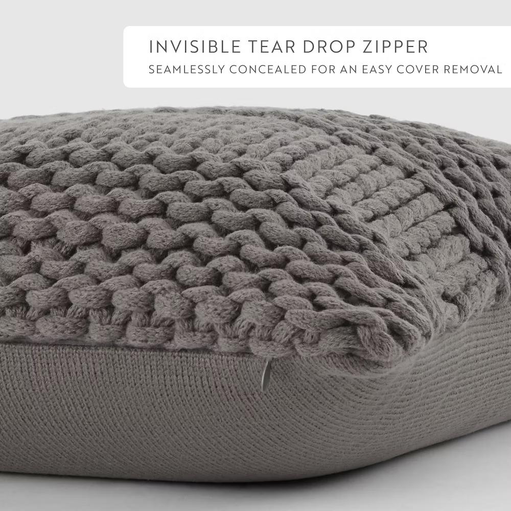 Cozy Chunky Knit Throw Pillow Cover And Pillow Insert - Image 17