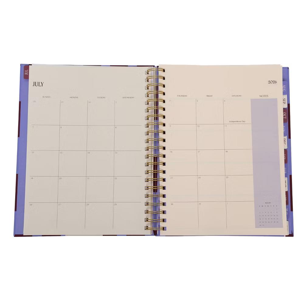Pearhead 9.5"x11" 2026–2027 Weekly/Monthly Academic Planner with Stickers Purple/Maroon - Image 7