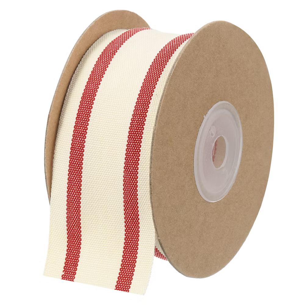 Cotton Fabric Striped Grosgrain Craft Embellishments Ribbon 10 Yard - Image 14