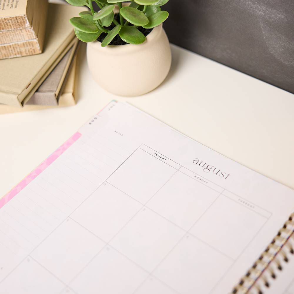 Happy Brands 2026-2027 9.375"x11.875" Organized Ditzy Garden Big 12 Months Twin Loop Dated Teacher Planner - Image 17