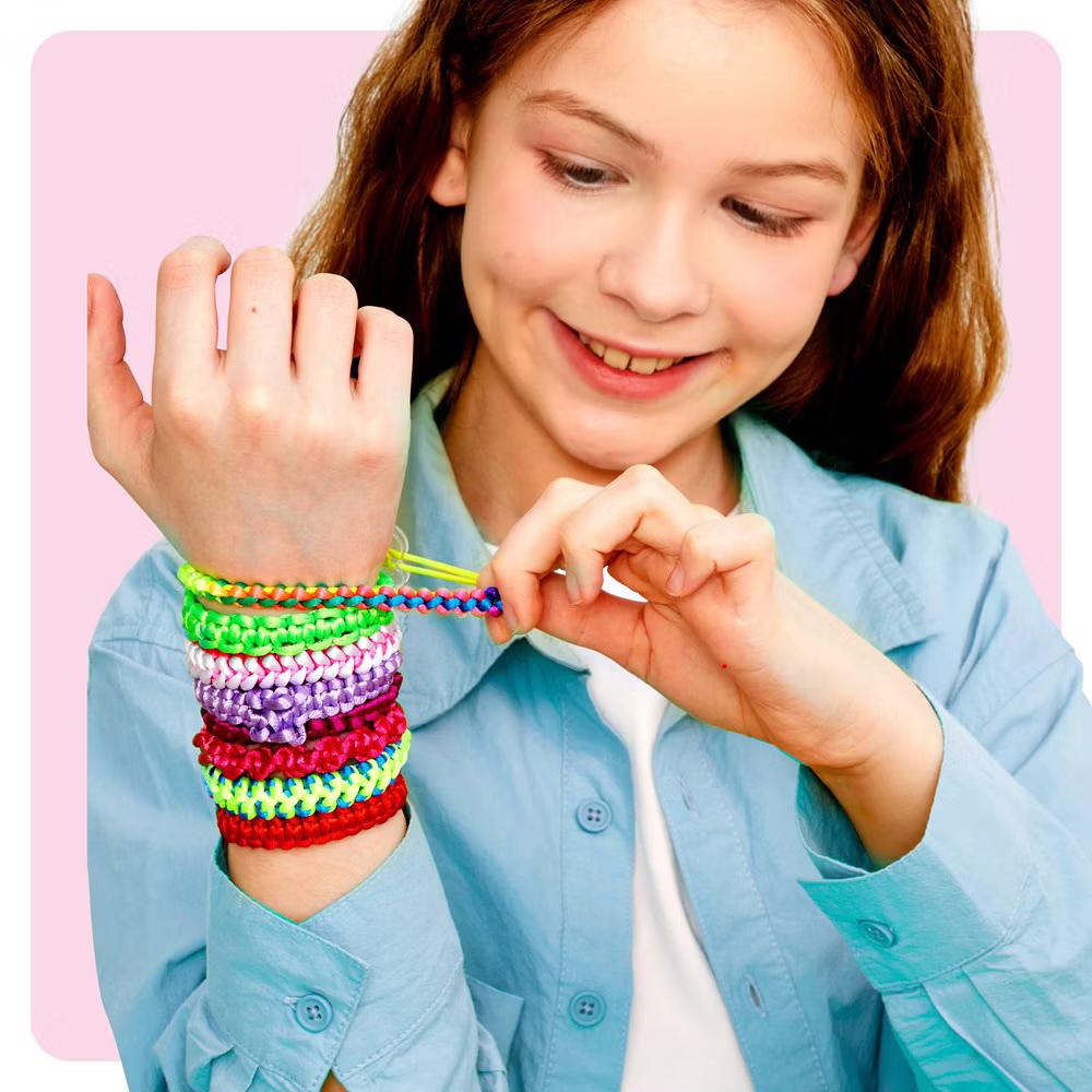 Pretty Me Friendship Bracelet Making Kit - Complete Craft Kit for Kids - Includes String, Beads, and Tools, Birthday Gifts for Girls - Image 3