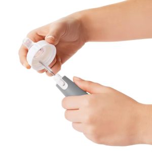 Tot Bottle Brush with Stand - Gray: Cleaning Tools and Accessories