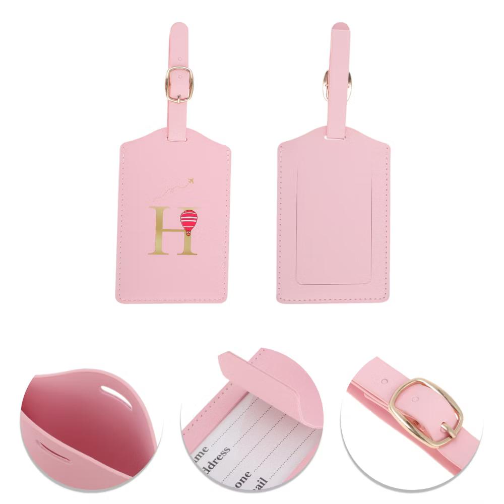 Letter Luggage Tag Pink 1 Pc - Image 28