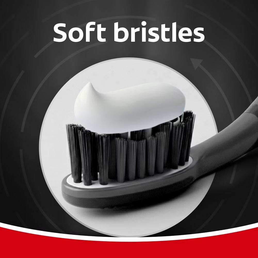 360 Vibrate Charcoal Battery Powered Electric Toothbrush - Soft - Black - Image 11