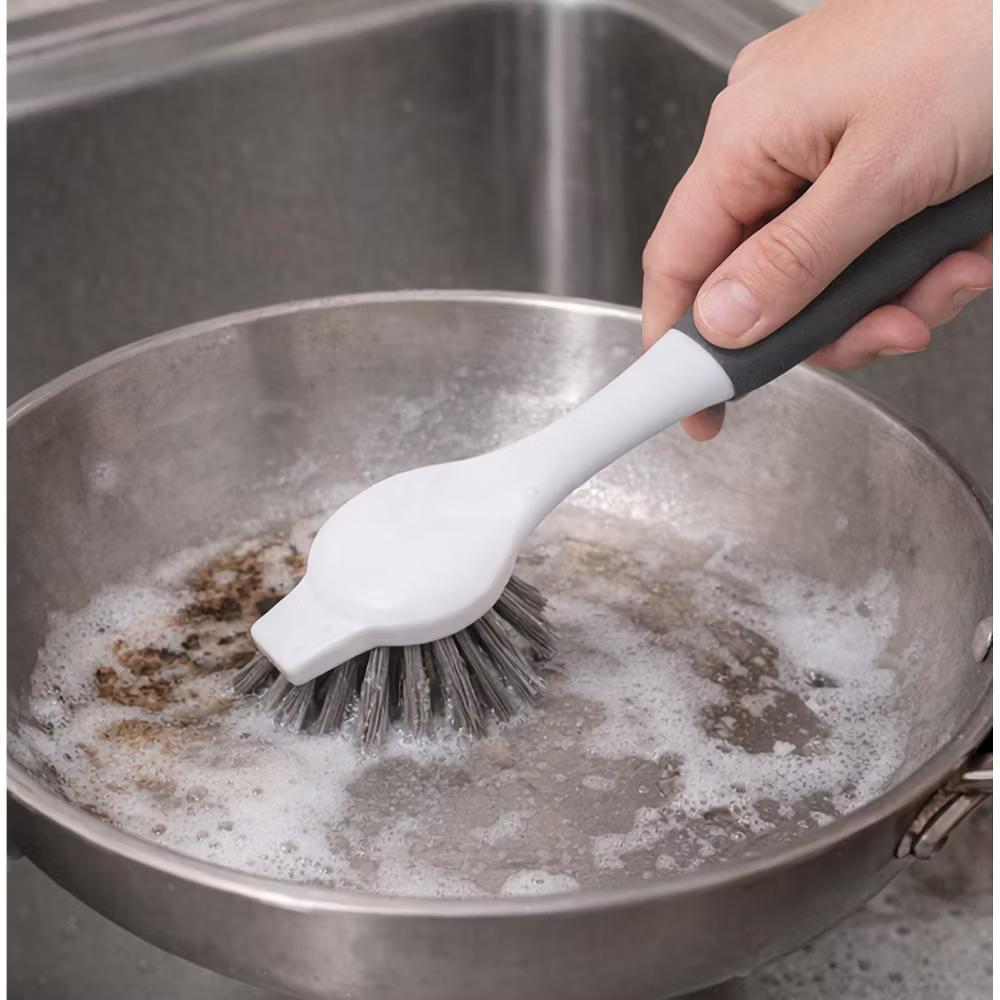 Home Mart Goods Dish Brush Cleaner with Ergonomic Non‑Slip Handle – Stiff Bristles for Tough Scrubbing - Image 4