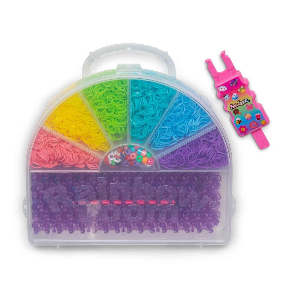 Rainbow Loom Mega Mighty Case Jewelry Kit: Craft Activity Set with Beads, Rubber Bands & Looms - Image 3