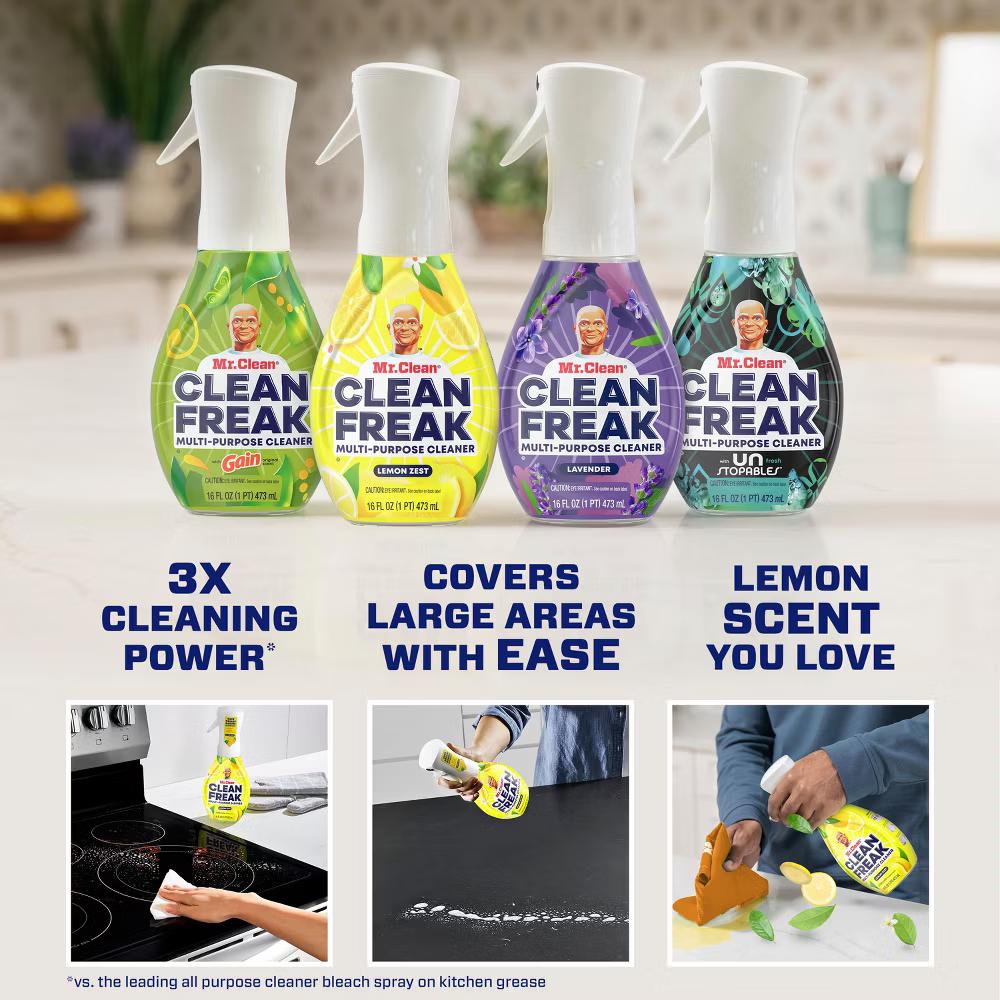 Mr. Clean Lemon Zest Clean Freak Multi-Purpose Cleaner - 16 fl oz - Image 7
