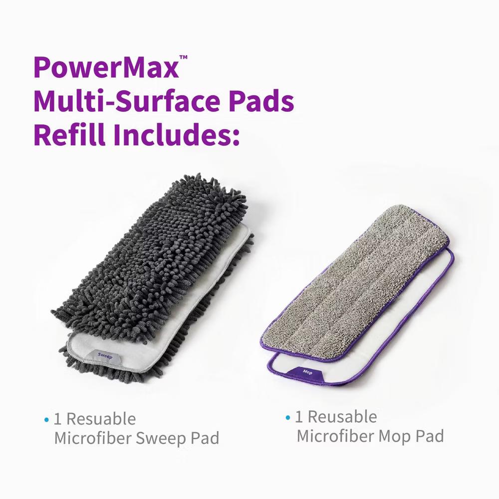 Rejuvenate PowerMax Microfiber Cleaning Pads Mop - 2ct - Image 2