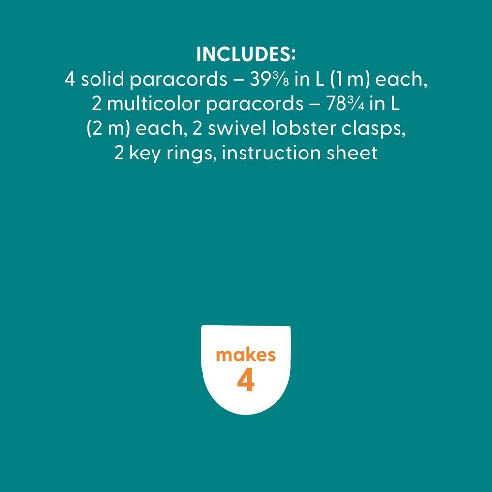 4ct Summer Craft Paracord Key Chains Activity Kit - Image 2