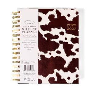Pulsar Eco Products 2026-2027 6"x8" Ink Blot Medium Hardcover Planner