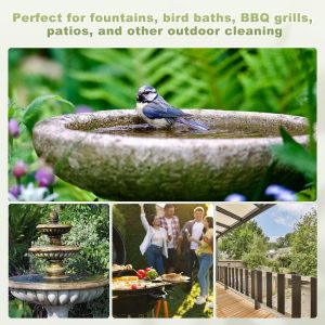 Bird Bath Soft Bristle Heavy Duty Ergonomic Handle Cleaning Brush 8.7 Inch