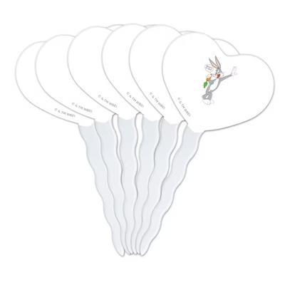 Looney Tunes Bugs Bunny What's Up Doc? Heart Love Cupcake Picks Toppers Decoration Set of 6 - Image 5