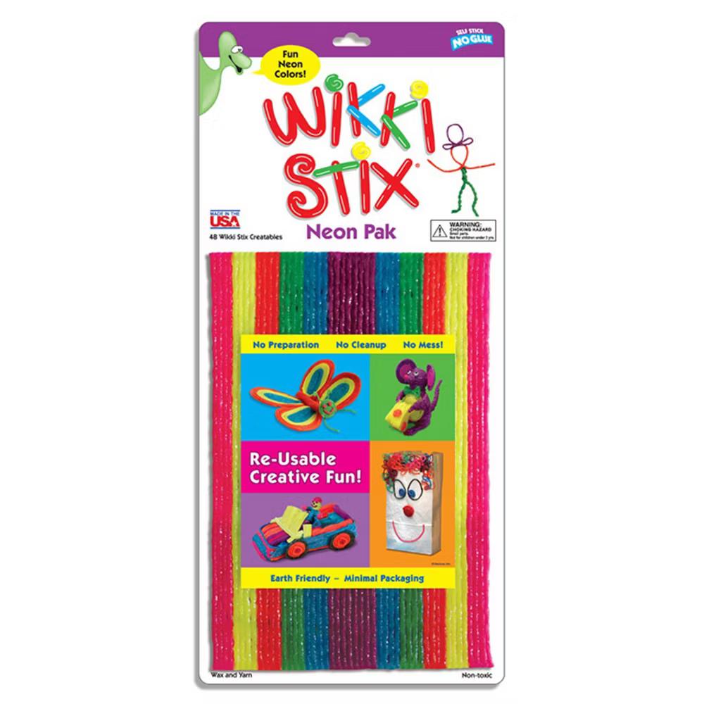 Wikki Stix - Triple Pak - Nature, Primary, Neon - 144 Pieces - Image 4