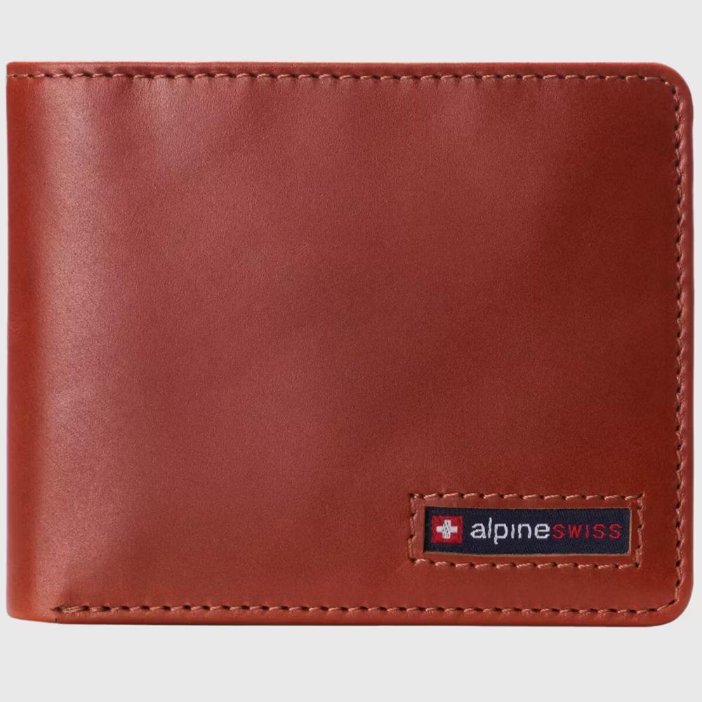 Alpine Swiss Connor Executive Bifold Wallet | Business Passcase for Men | Premium Leather | Dual ID Windows | RFID Blocking | Gift Box Included - Image 18