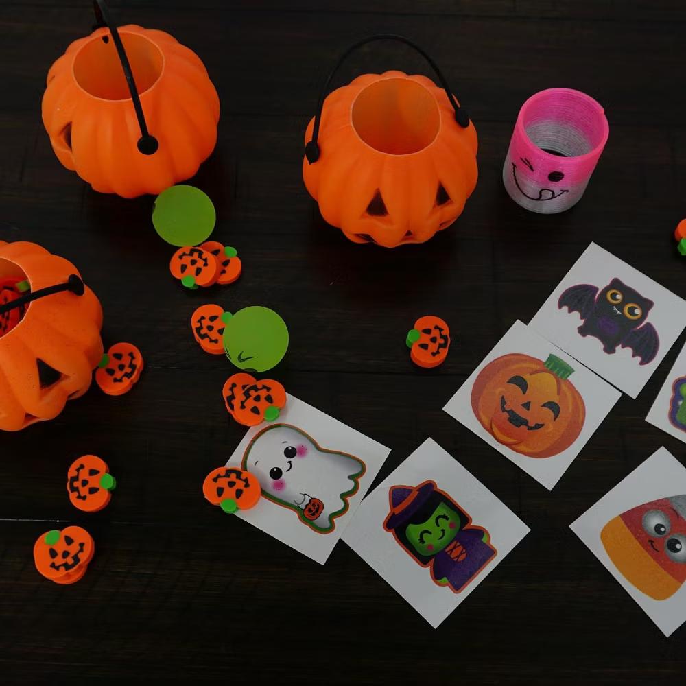 4E's Novelty Mini Pumpkin Trick or Treat Buckets (24 Pack) – Halloween Candy Holders, Party Favors, Goodie Bags, Toys for Kids - Image 8