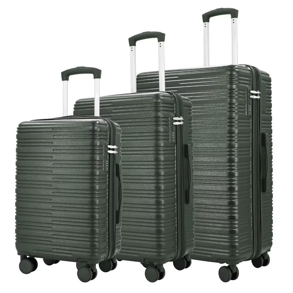 3-Piece Hardside Expandable Luggage Set with 8 Spinner Wheels - 20", 24", 28" - Image 11