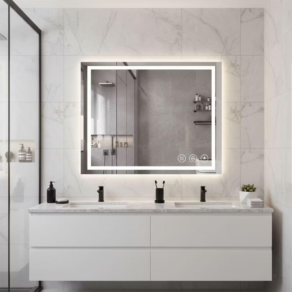 New England Stories Anti-Fog LED Bathroom Mirror with Dual Front & Backlit Lights - Image 8