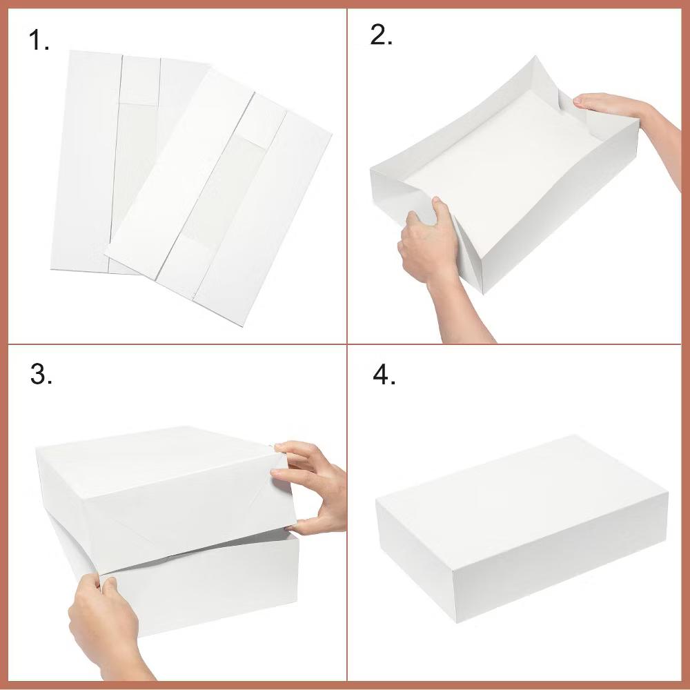 16 pack gift boxes with lids assorted sizes 4 each extra large 17x11x4 large 14.25x9.5x2 medium 11x8x2 small 4x4x2