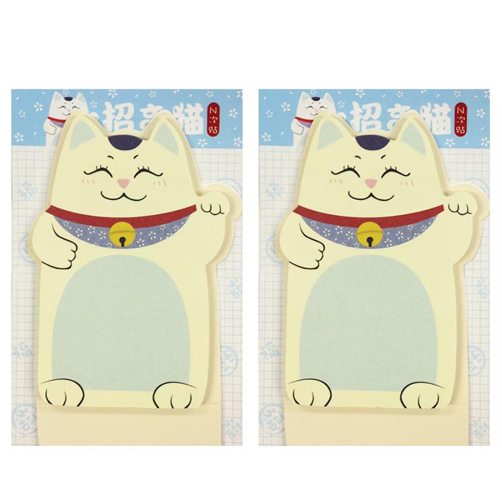 Fortune Cat Memo Bookmark Sticky Notes (Set of 2) - Image 5