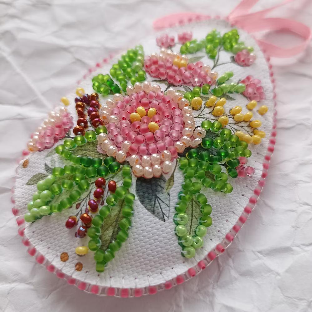 Art Bead Embroidery Kit. Decoration - Easter Bunny ABT-060 - Image 2