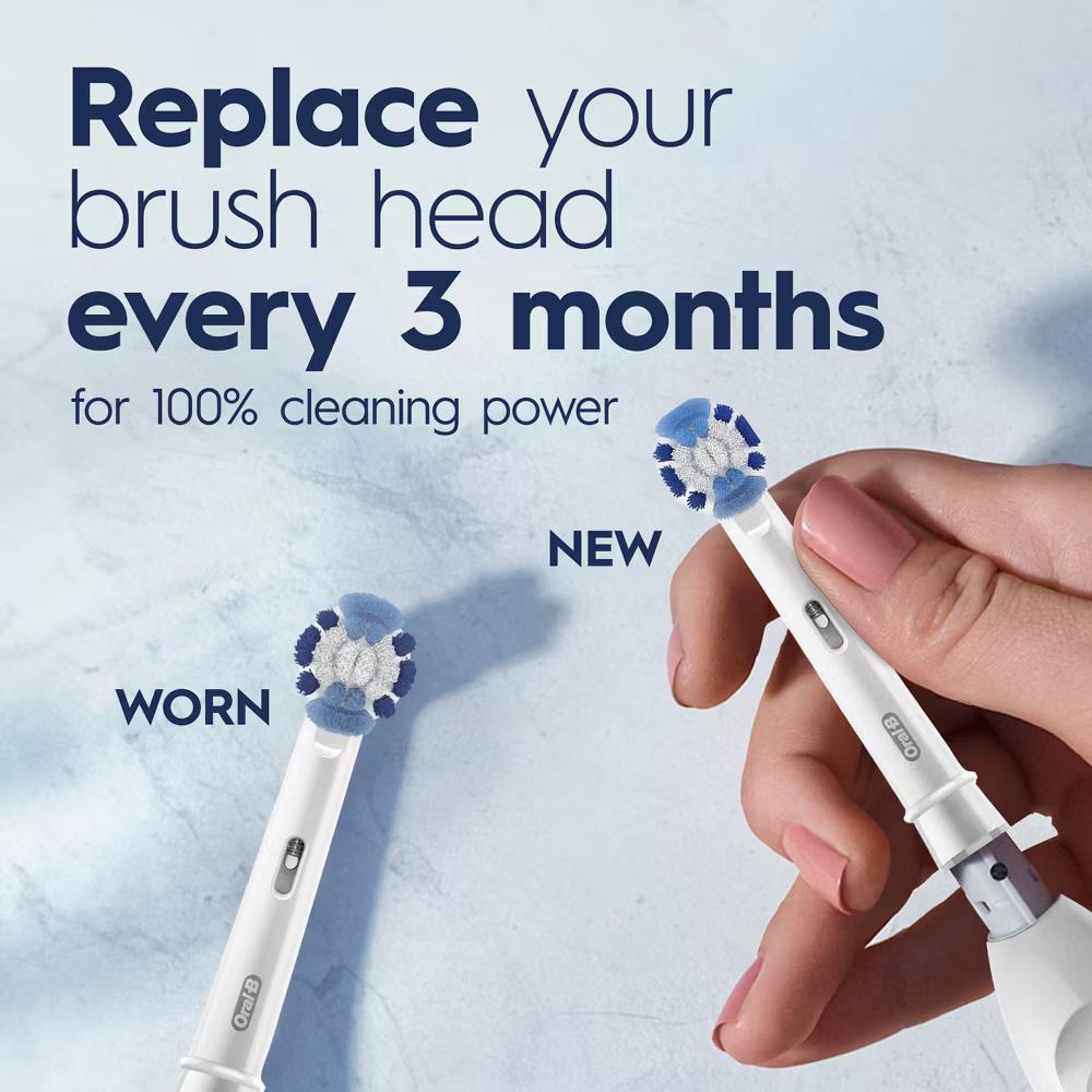 Easy Clean Battery Toothbrush with Brush Head with Battery - Image 4