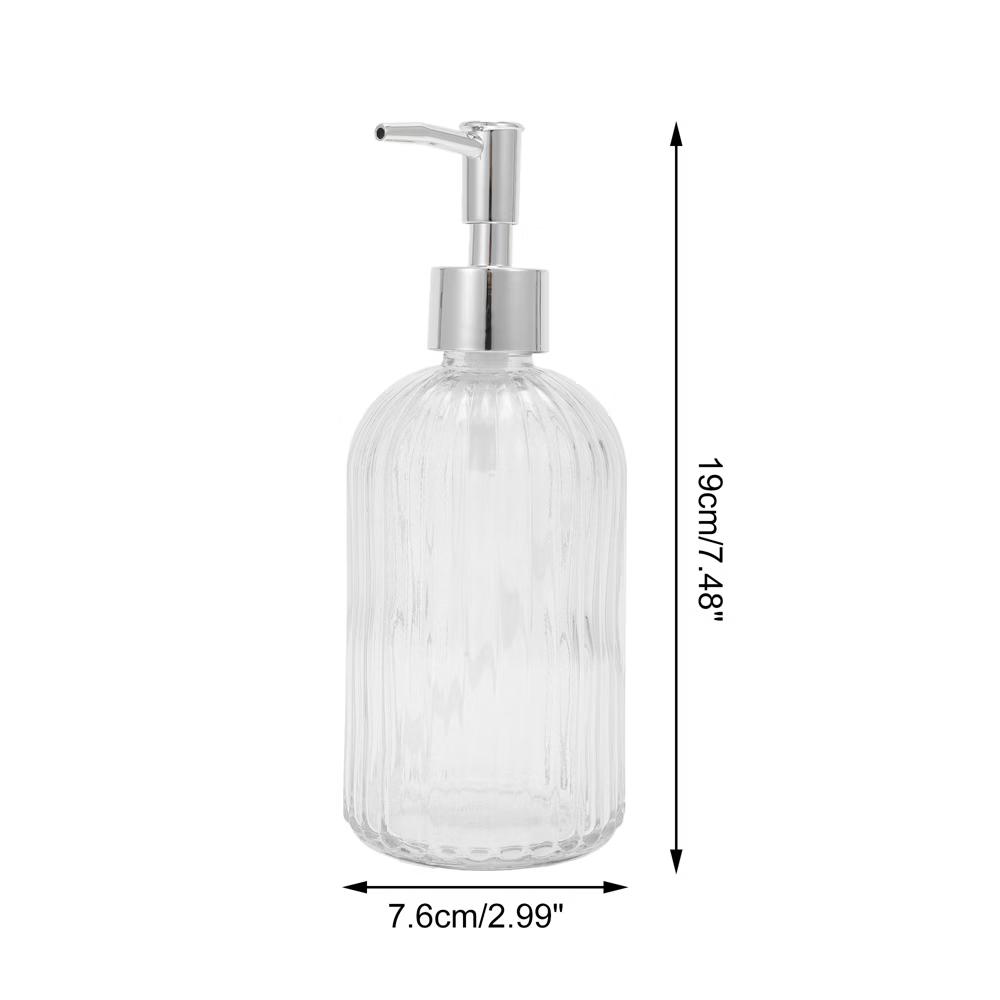 Convenient Vertical Stripe Soap Dispenser 13.53oz 1 Pc - Image 18