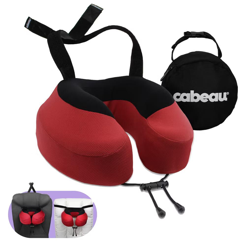 Cabeau Evolution S3 Memory Foam Travel Neck Pillow with Seat Strap, One Size - Image 11