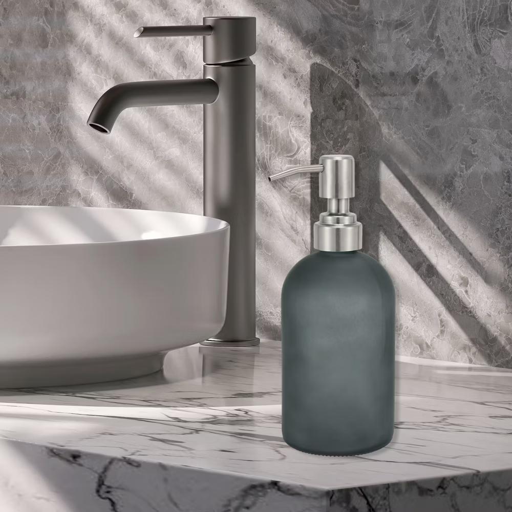 Simple Cylindrical Soap Pump Dispenser for Kitchen 400ml 1 Pc - Image 13
