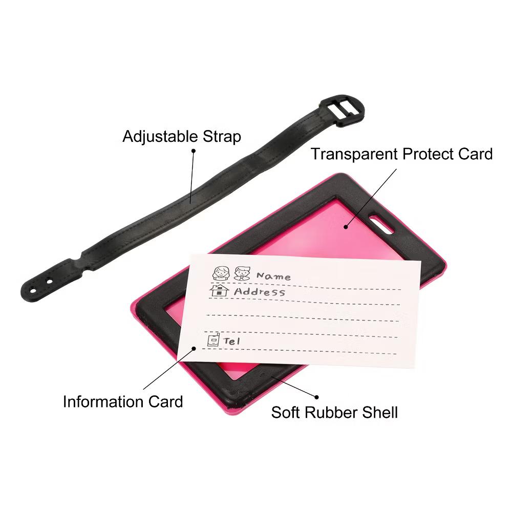 Adjustable Strap Backpack Travel ID Luggage Tags 2 Pcs - Image 7