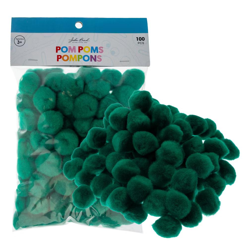 100ct Mini Pom Poms for DIY Arts and Crafts, Tiny Acrylic Poms Craft Embellishments (1 inch) - Image 15