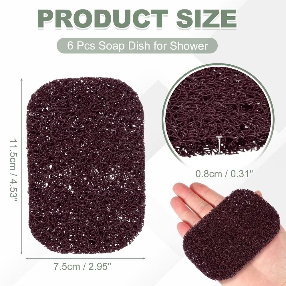 Soap Holder Pads, Soap Dish Saver Holder, Bar Dish Pads Non-Slip Self Draining - Image 51