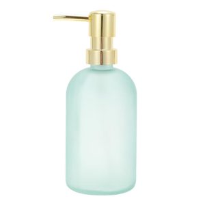 Durable Cylinder Frosted Soap Dispenser 1 Pc
